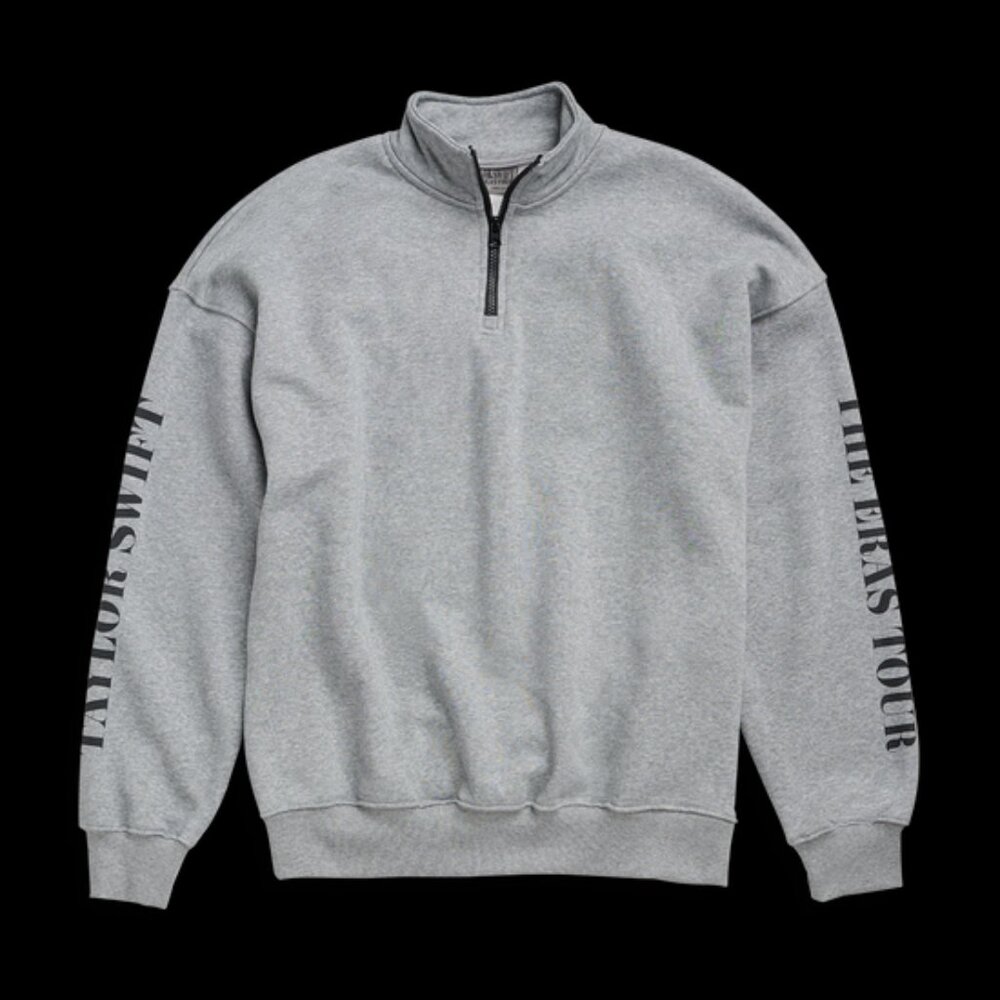Taylor Swift | The Eras International Tour Grey Quarter Zip | TTPD | New